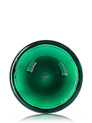 8 oz green PET plastic single wall jar with 89-400 neck finish