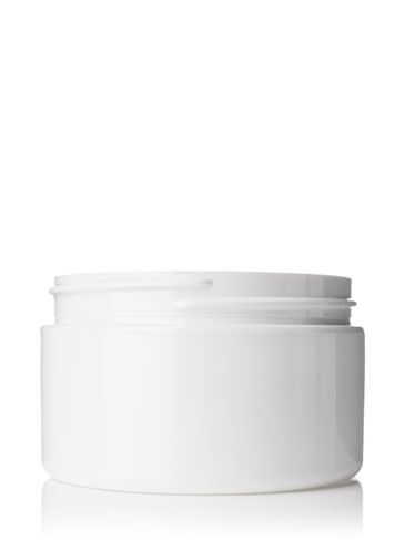 3 oz white PET plastic single wall jar with 70-400 neck finish