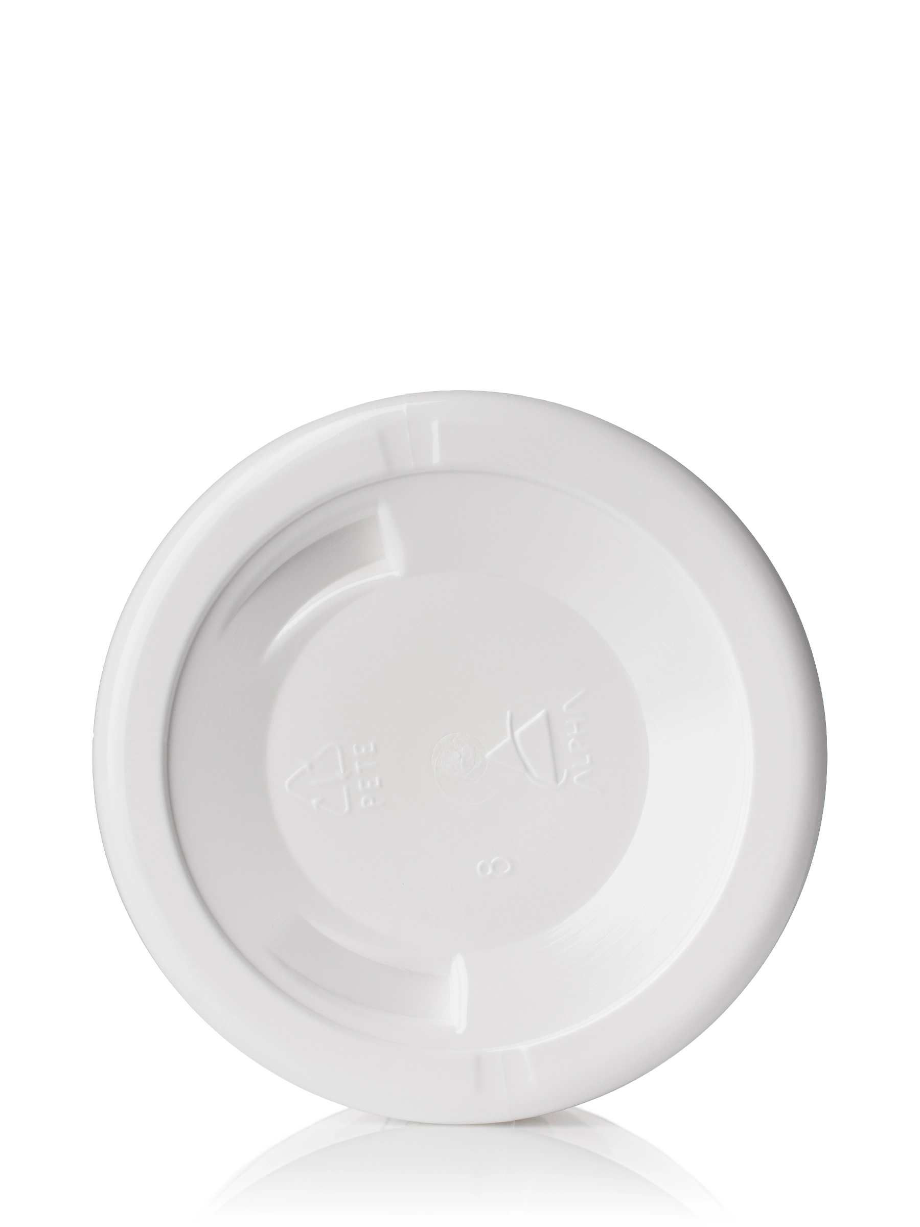 3 oz White PET Plastic Single Wall Jar – J050WH