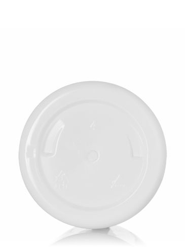 4 oz white PET plastic single wall jar with 58-400 neck finish
