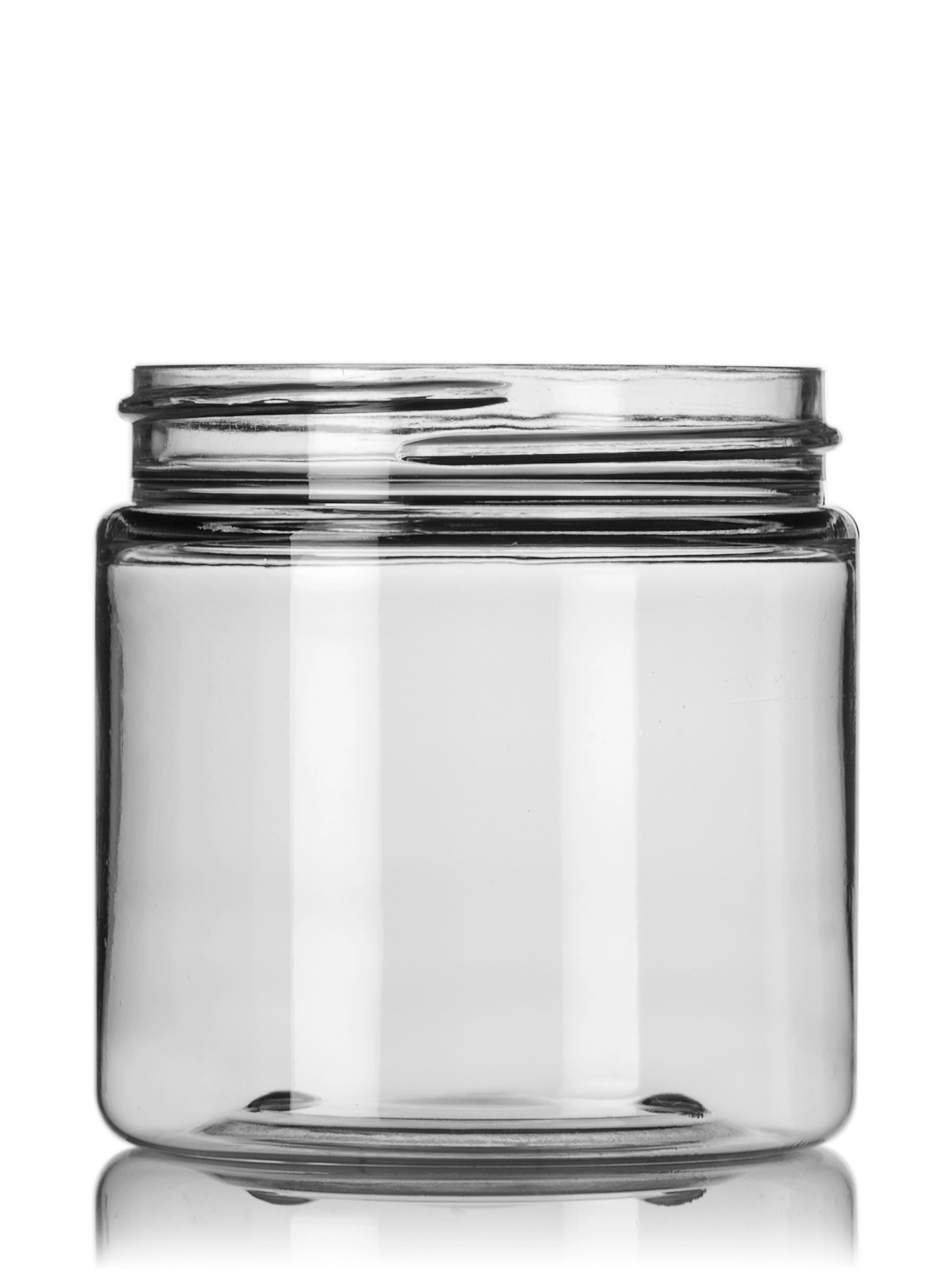 4 oz Clear PET Plastic Single Wall Jar – J055CL