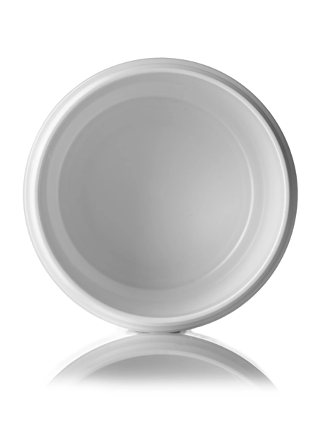 8 oz Pearl White PP Plastic Double-Wall Round Base Jar – J059