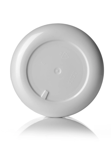 8 oz Pearl White PP Plastic Double-Wall Round Base Jar – J059