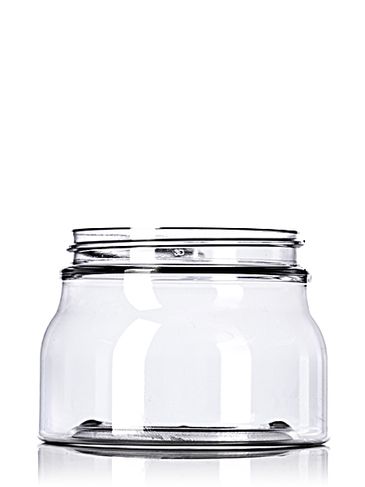 8 oz clear PET plastic tuscany jar with 70-400 neck finish