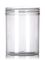 8 oz clarified natural PP plastic single wall jar with 70-400 neck finish