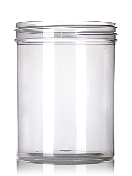 8 oz Clarified Natural-Colored PP Plastic Single Wall Jar – J066