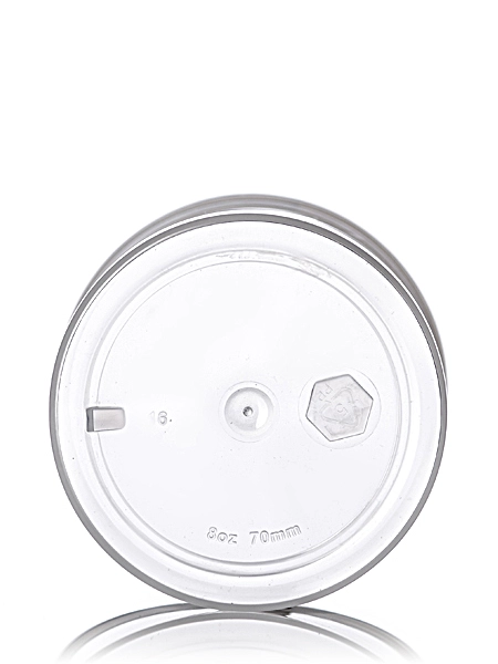 8 oz Clarified Natural-Colored PP Plastic Single Wall Jar – J066