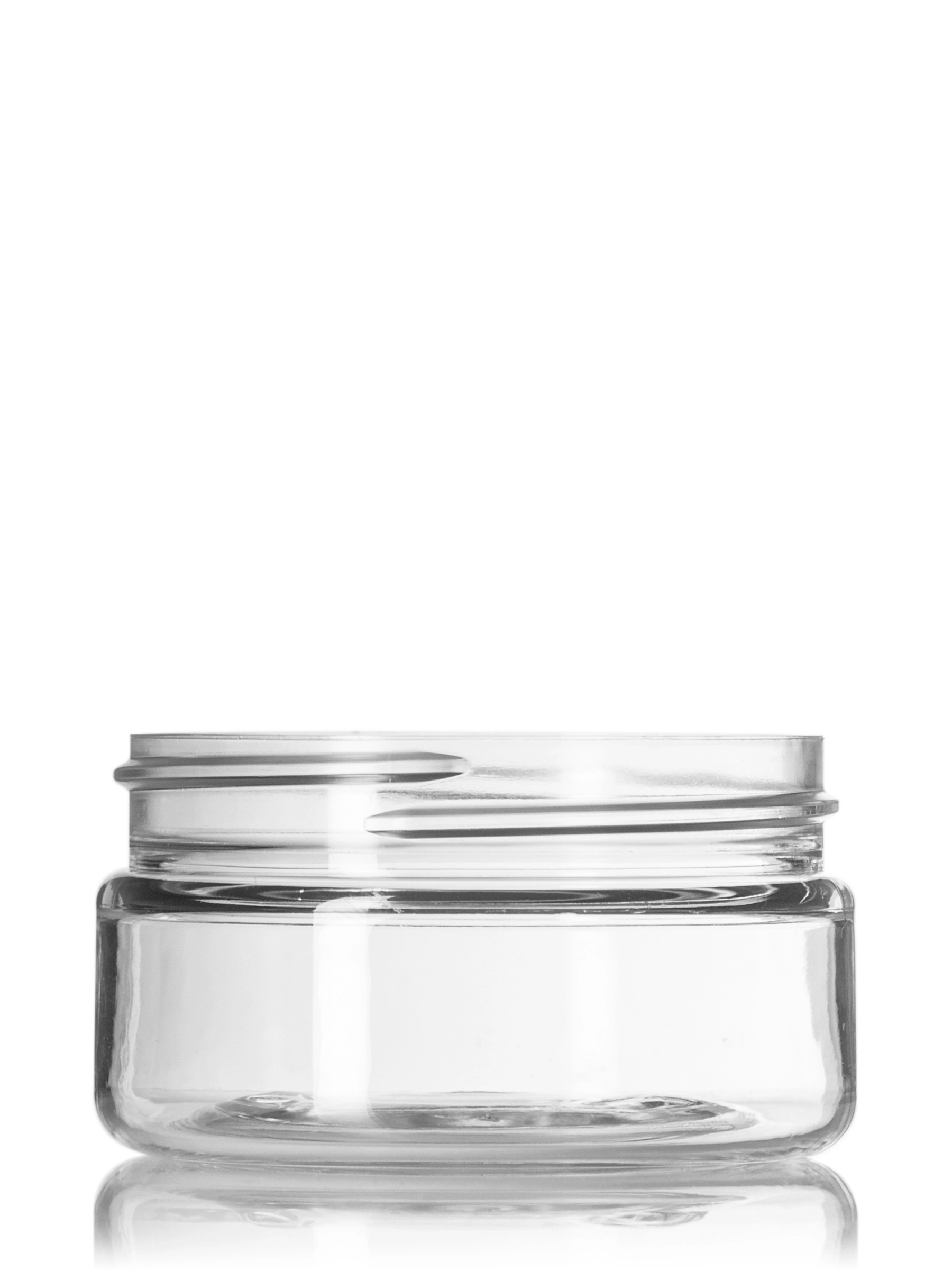 2 oz Clear PET Plastic Single Wall Jar – J069CL