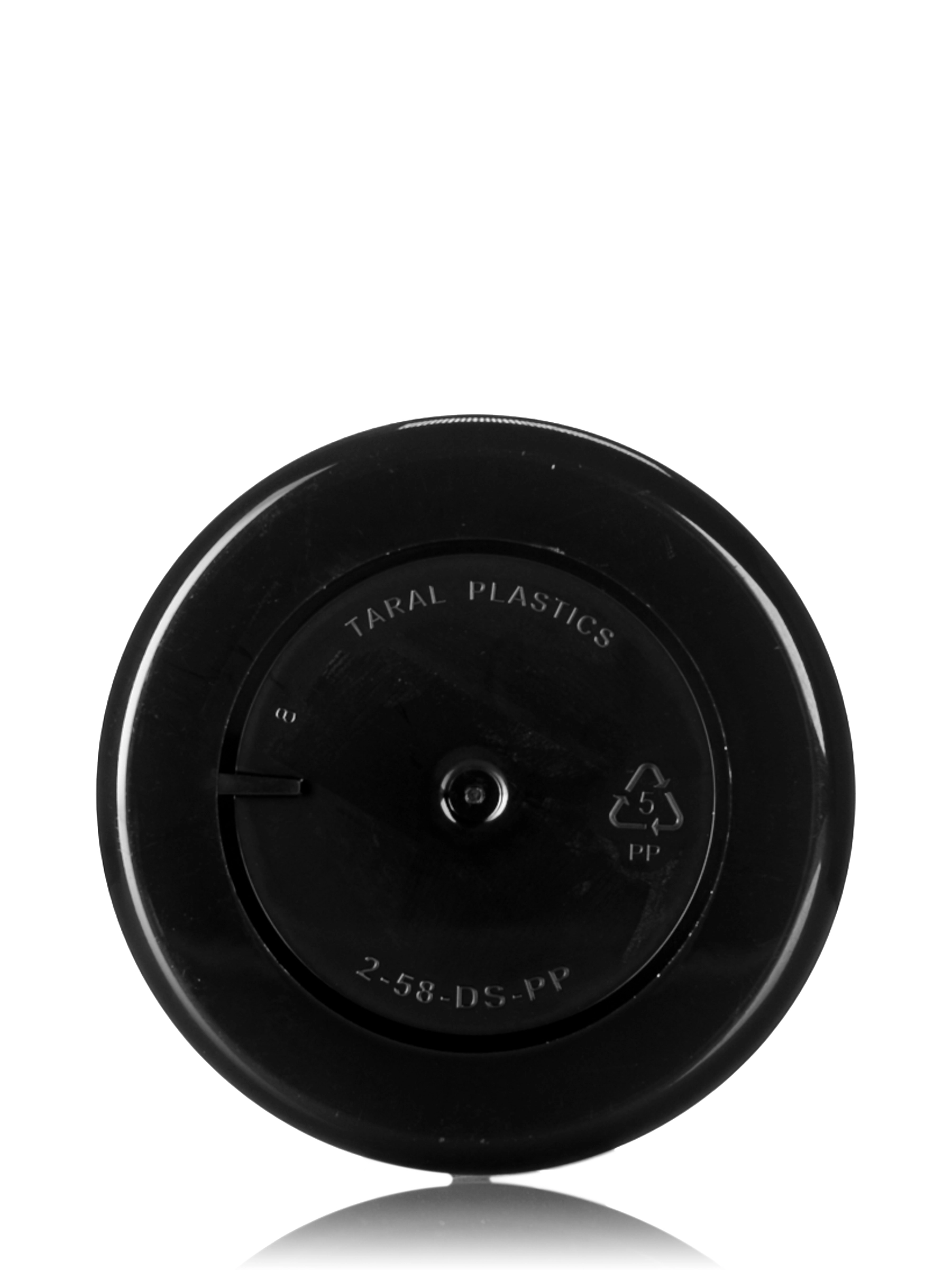 2 oz Black PP Plastic Double Wall Straight Base Jar – J070BK