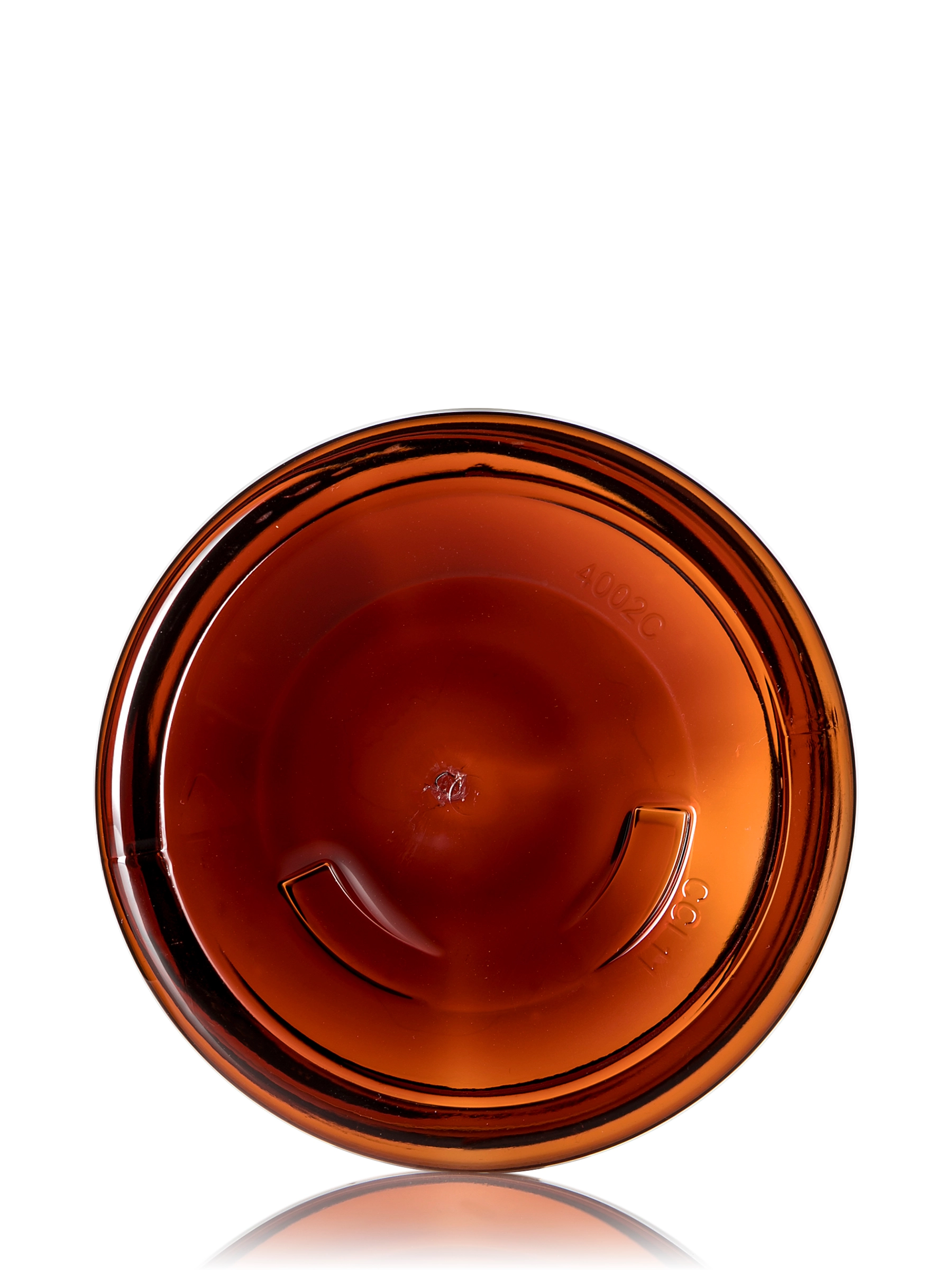 16 oz Amber 25% PCR PET Plastic Single Wall Jar – J071AMPCR25