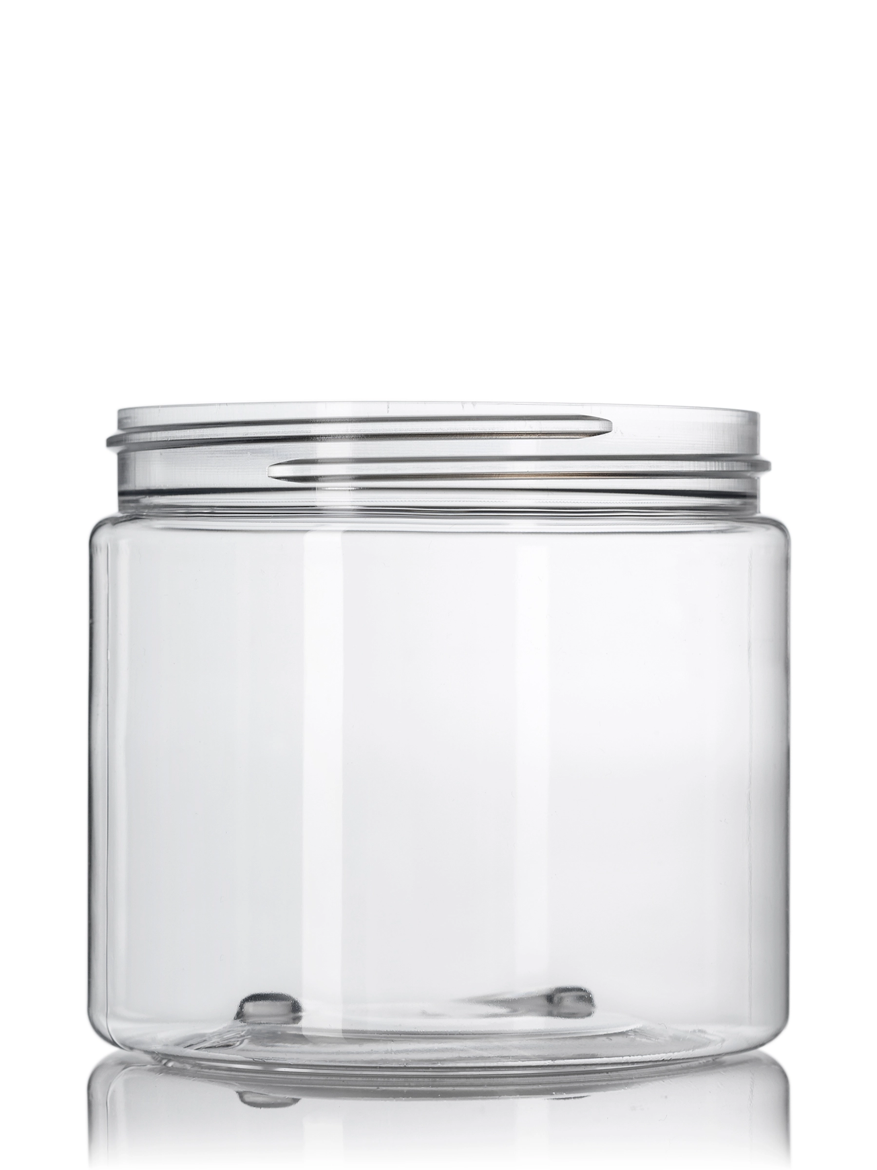 16 oz Clear PET Plastic Single Wall Jar – J071CL