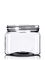 16 oz clear PET plastic square firenze jar with 89-400 neck finish