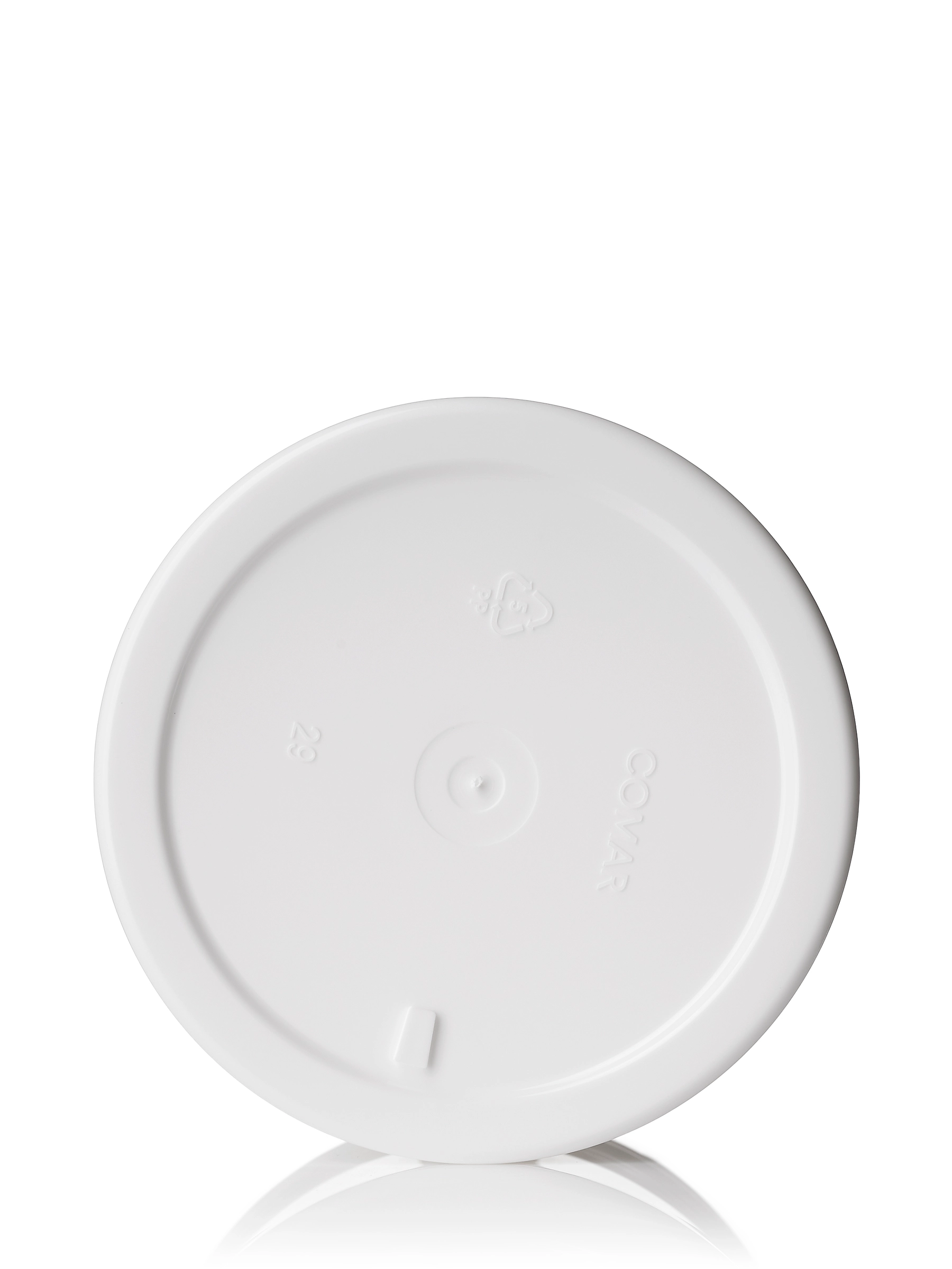 8 oz White PP Plastic Single Wall Jar – J075WH