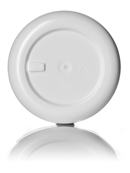 1/2 oz White PP Plastic Double Wall Round Base Jar – J081WH