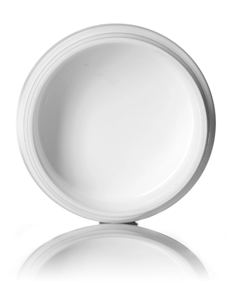 1/2 oz White PP Plastic Double Wall Round Base Jar – J081WH