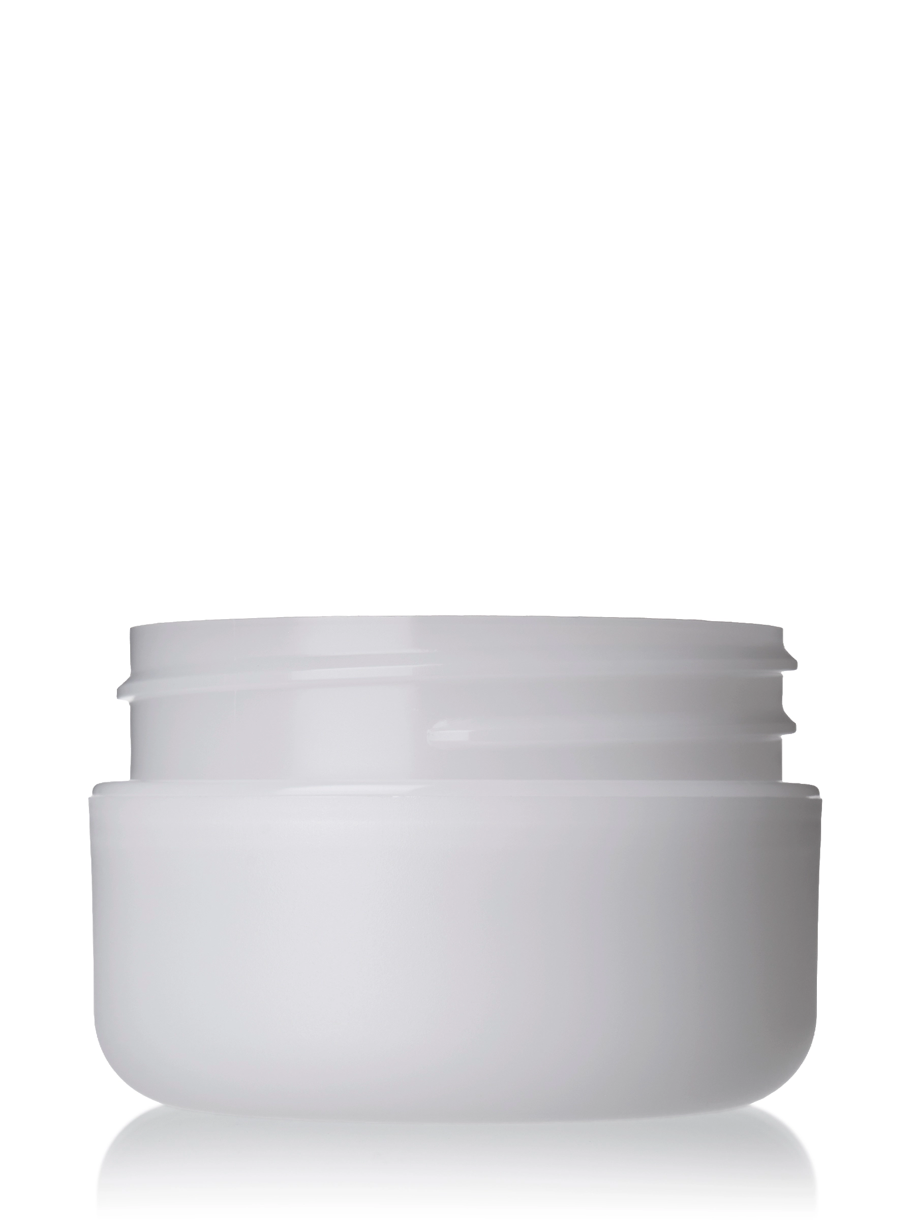 1/2 oz Frosted Pp/ps Plastic Double Wall Round Base Jar – J081WHF