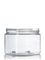 12 oz clear PET plastic single wall jar with 89-400 neck finish