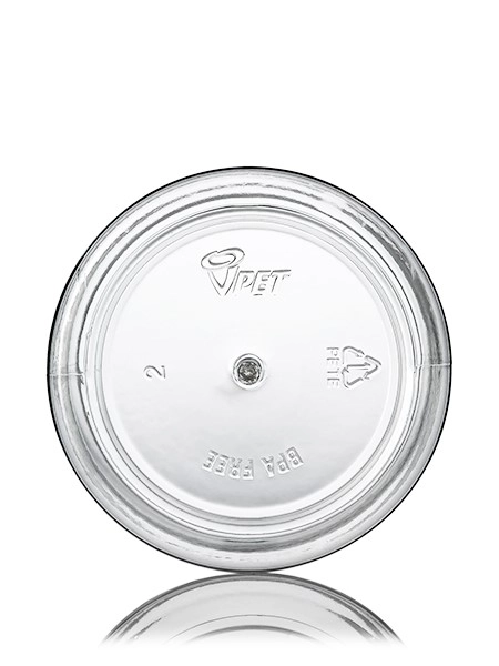 12 oz Clear PET Plastic Single Wall Jar – J086CL