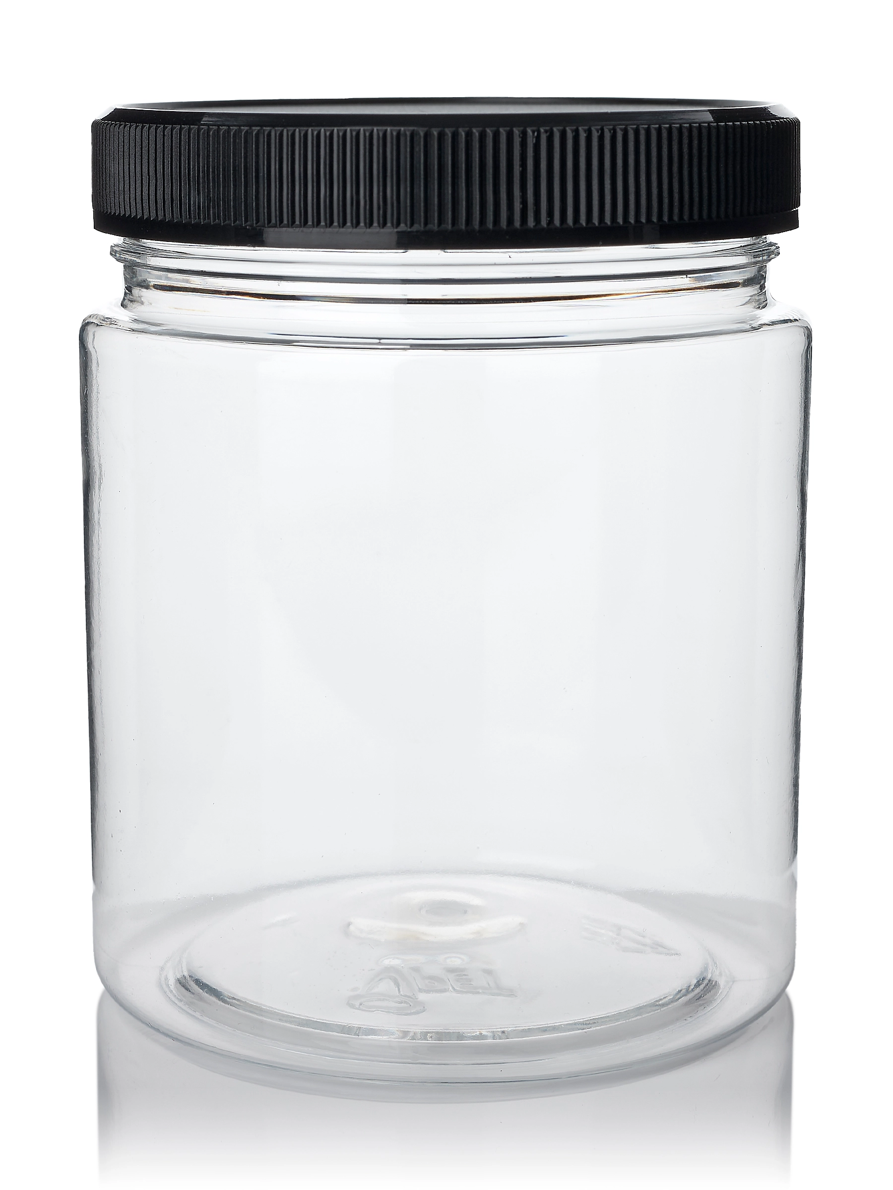 12 oz Clear PET Plastic Single Wall Jar – J086CL