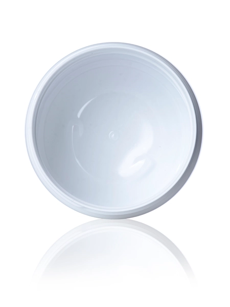 12 oz White PET Plastic Single Wall Jar – J087W