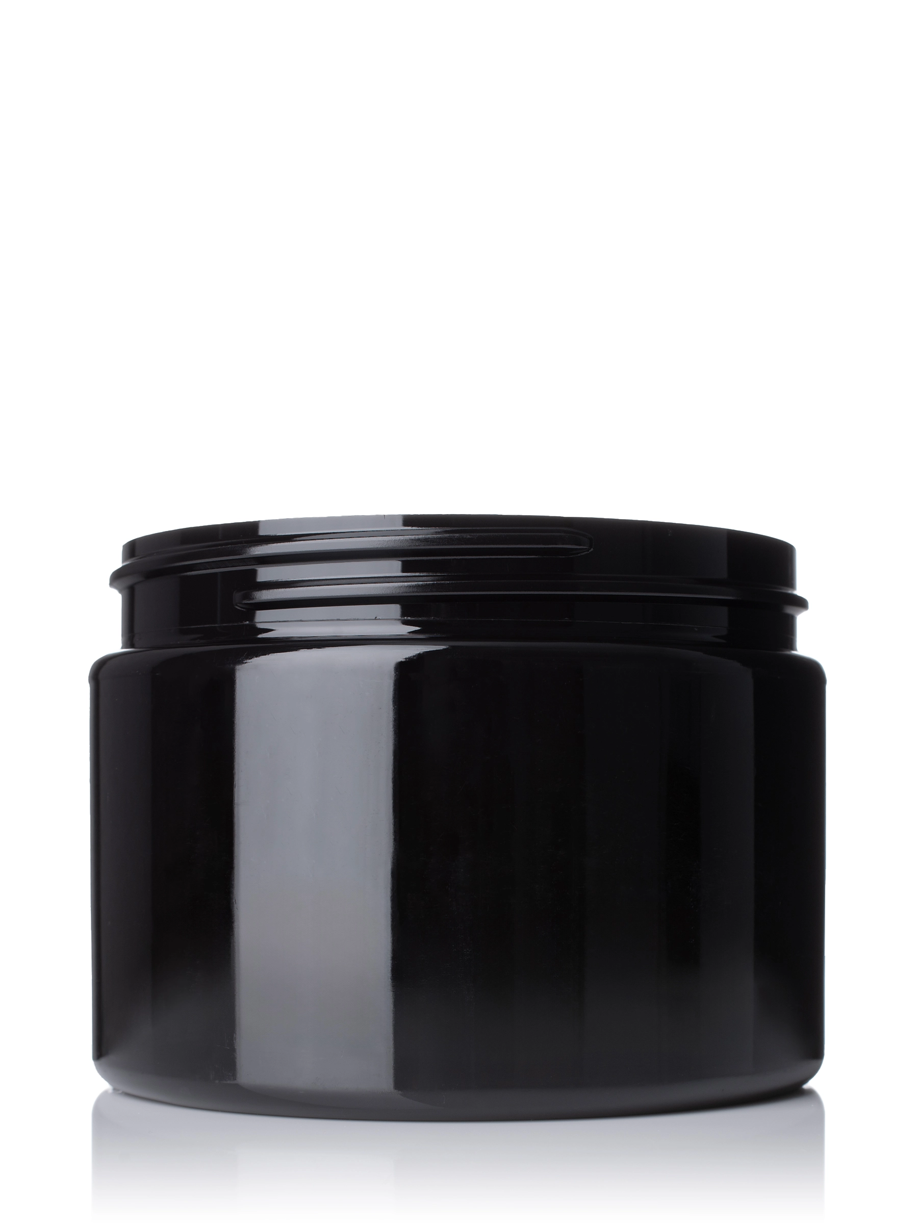12 oz Dark Amber PET Plastic Single Wall Jar – J088DA