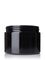 12 oz dark amber PET plastic single wall jar with 89-400 neck finish