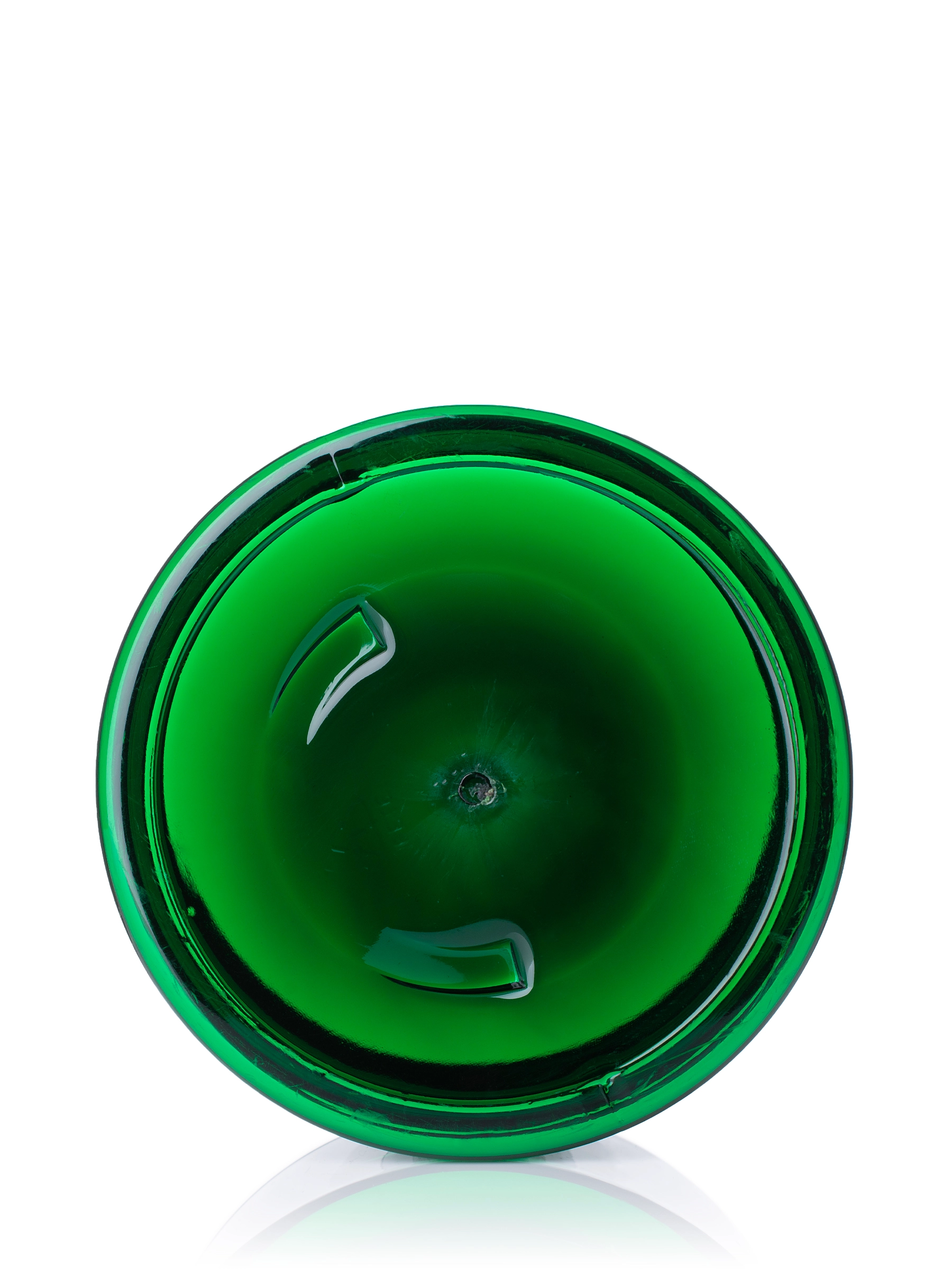 12 oz Green PET Plastic Single Wall Jar – J089GN
