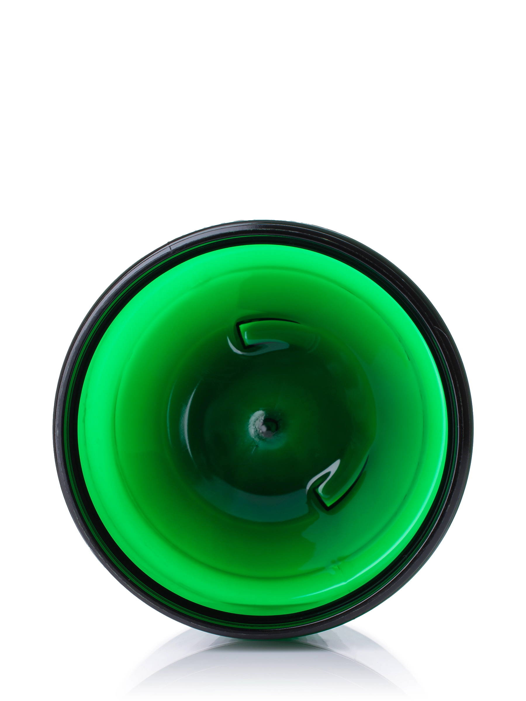 12 oz Green PET Plastic Single Wall Jar – J089GN