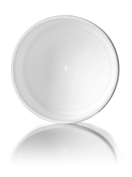 12 oz White PP Plastic Single Wall Jar – J091