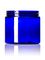 16 oz cobalt blue PET plastic single wall jar with 89-400 neck finish