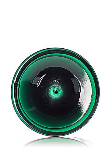 16 oz green PET plastic single wall jar with 89-400 neck finish