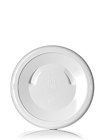 16 oz white PET plastic single wall jar with 89-400 neck finish