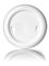 16 oz white HDPE plastic single wall jar with 89-400 neck finish