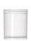 16 oz natural-colored PP plastic single wall jar with 89-400 neck finish