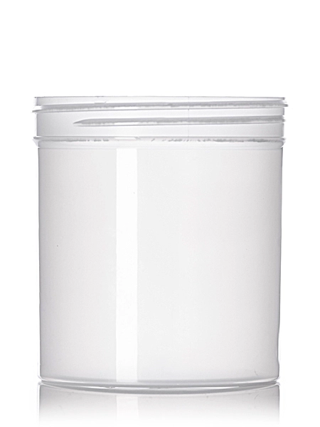 16 oz Natural-Colored PP Plastic Single Wall Jar – J095
