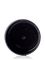 8 oz black PP plastic single wall jar with 70-400 neck finish