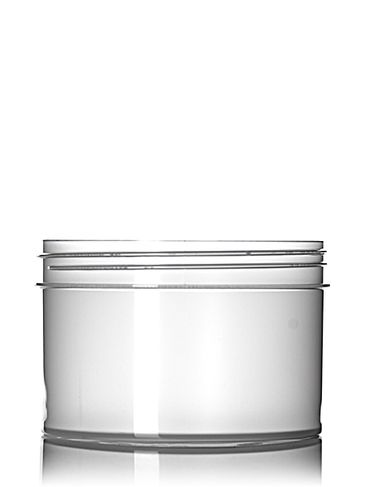 24 oz natural-colored PP plastic single wall jar with 120-400 neck finish