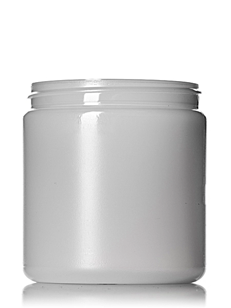 8 oz Natural-Colored HDPE Plastic Single Wall Jar – J102