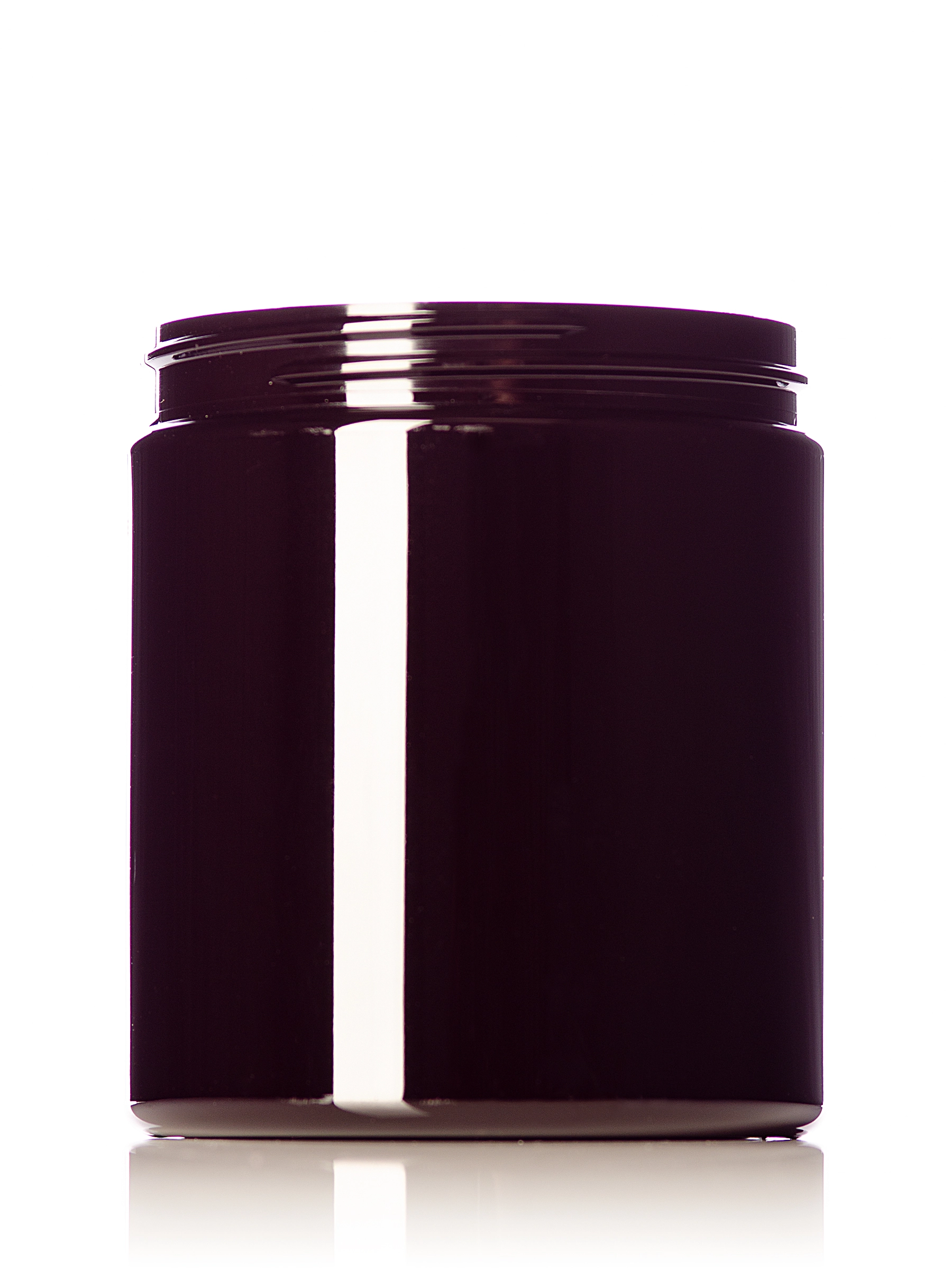 19 oz Dark Amber PET Plastic Single Wall Jar – J103DA