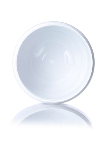 19 oz white PET plastic single wall jar with 89-400 neck finish