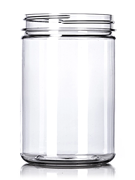 25 oz Clear PET Plastic Single Wall Jar – J104