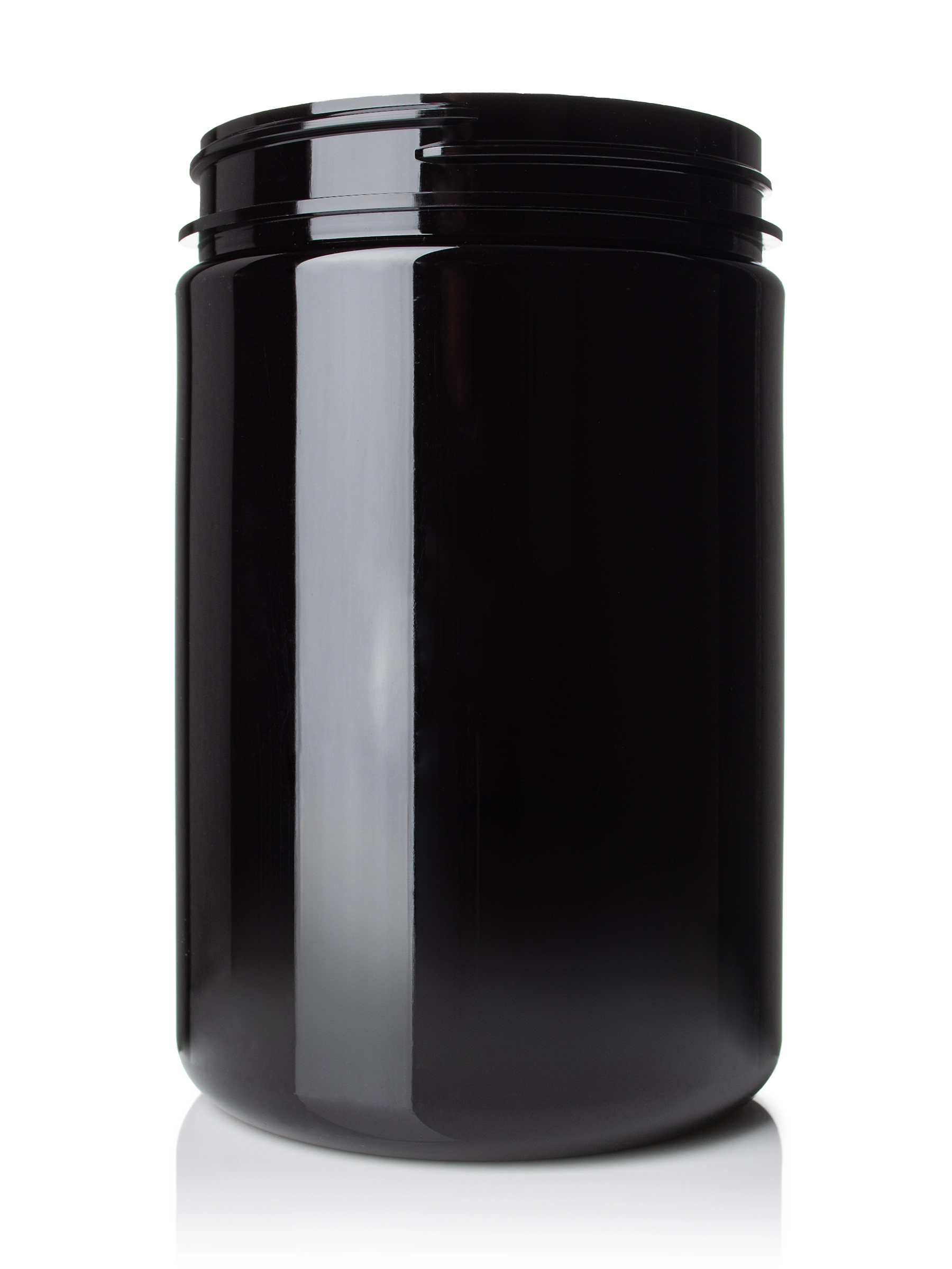 25 oz Black PET Plastic Single Wall Jar – J104BK