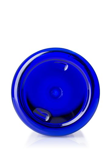 25 oz cobalt blue PET plastic single wall jar with 89-400 neck finish