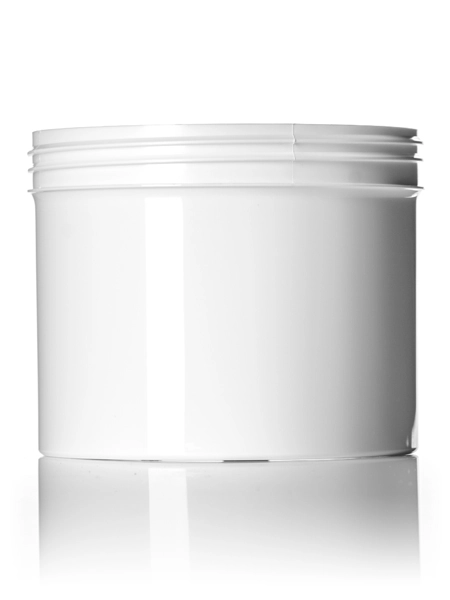 32 oz White PP Plastic Single Wall Jar – J111