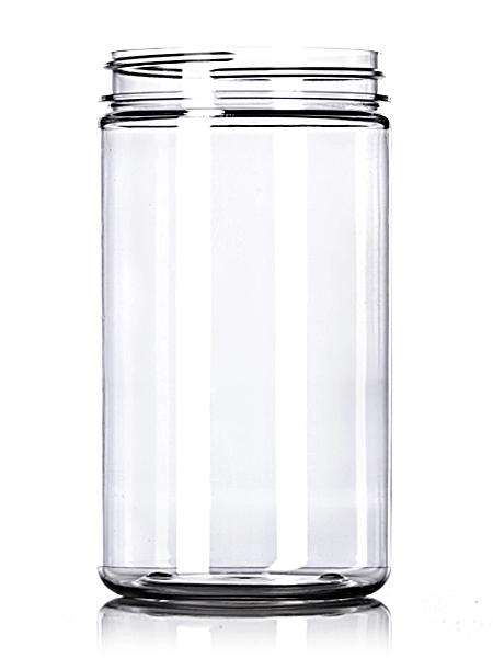 32 oz Clear PET Plastic Single Wall Jar – J115