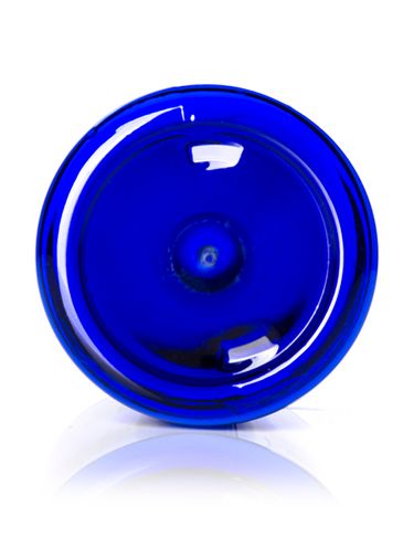 32 oz cobalt blue PET plastic single wall jar with 89-400 neck finish