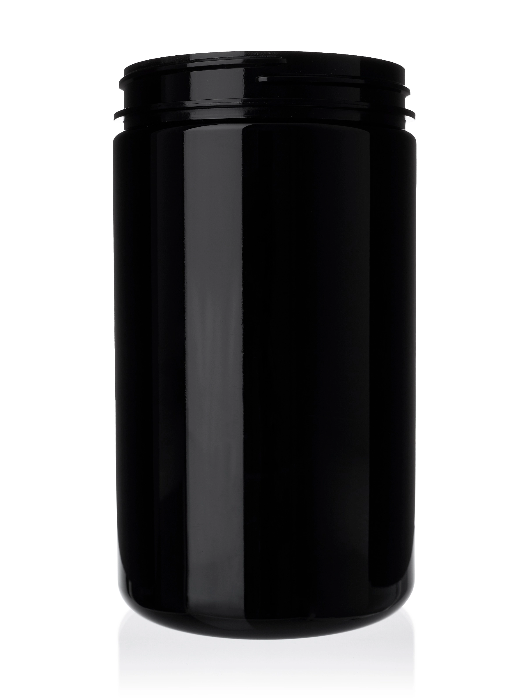 32 oz Black PET Plastic Single Wall Jar – J115BK