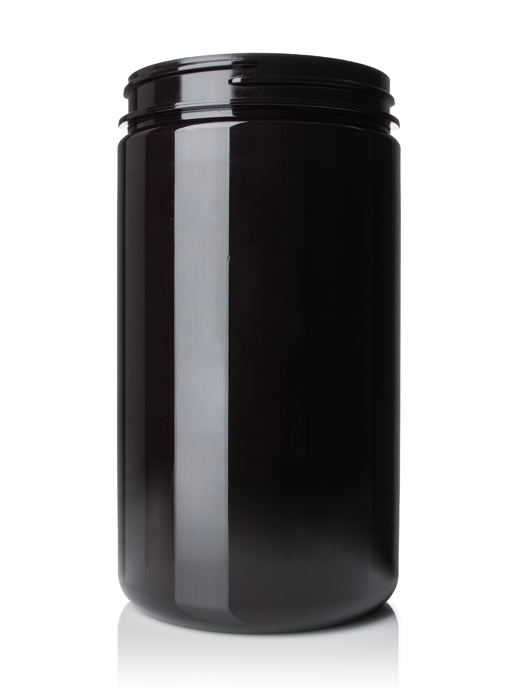 32 oz Dark Amber PET Plastic Single Wall Jar – J115DA
