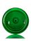 32 oz green PET plastic single wall jar with 89-400 neck finish