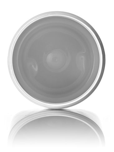 32 oz white PET plastic single wall jar with 89-400 neck finish